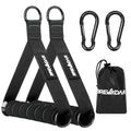 Exercise Handles Gym Handles for Cable Chest Fly Resistance Bands Pull up Home Gym Fitness Handles Gym Attachments for Cable Machine BREWIDAR D Foam Handles with Gourd Hooks (Pair)